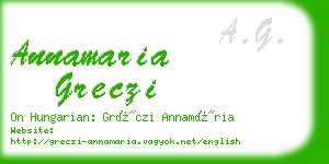 annamaria greczi business card